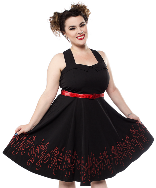 Flames Veronica Swing Dress