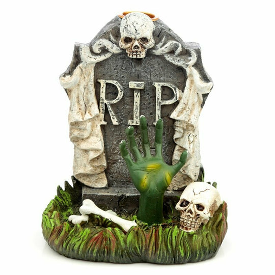 RIP Zombie Hand Tombstone Backflow Incense Burner